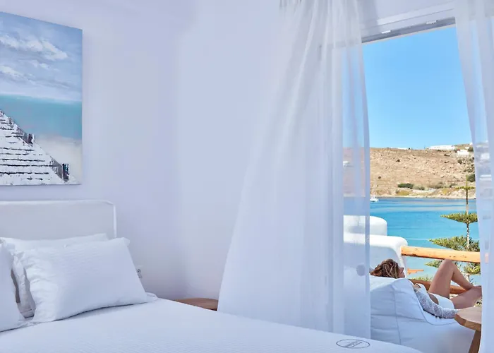 Mykonos Waves House & Lejlighedshotel Ornos (Mykonos)