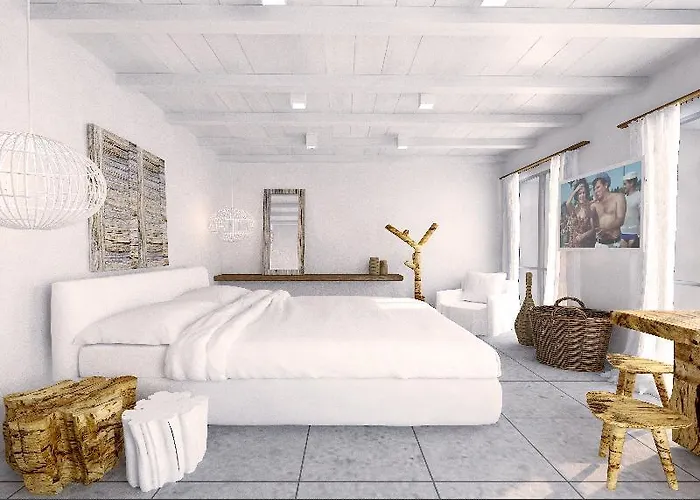 Lägenhetshotell Mykonos Waves House & Ornos (Mykonos)